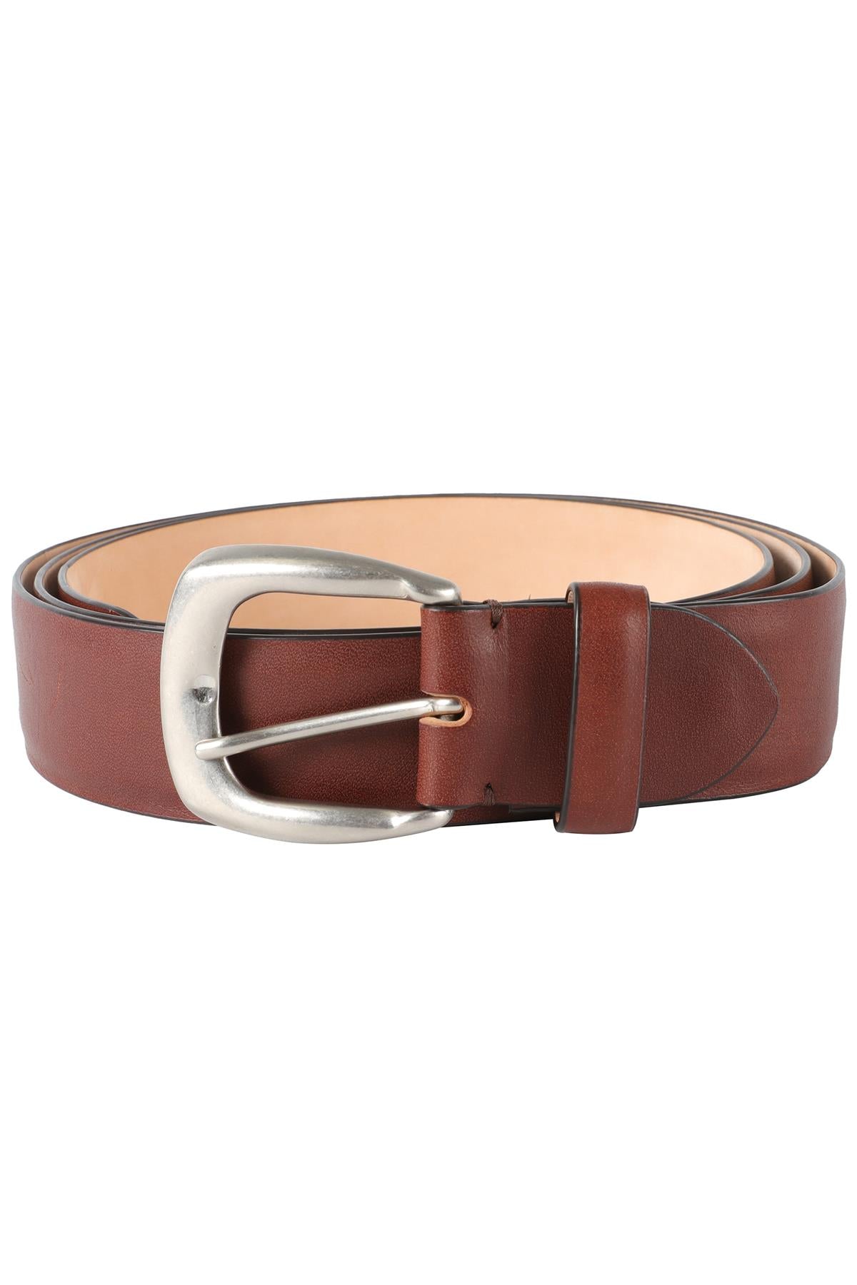 MAISON MARGIELA BROWN MEN'S LEATHER BELT