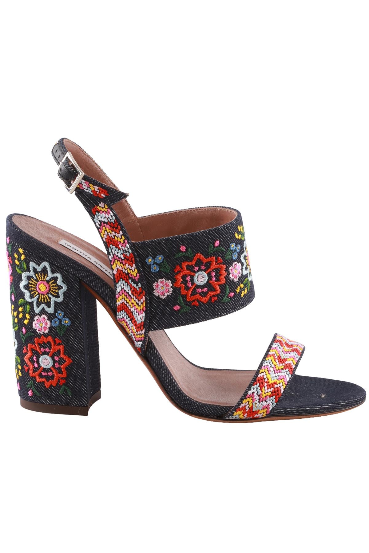 NAVY DENIM SANDALS