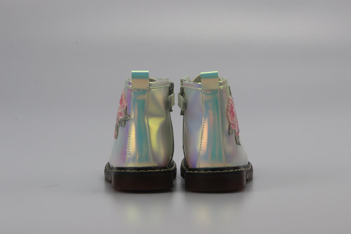 MONNALISA BABY GIRLS LEATHER BOOTS EU 21 UK 4.5