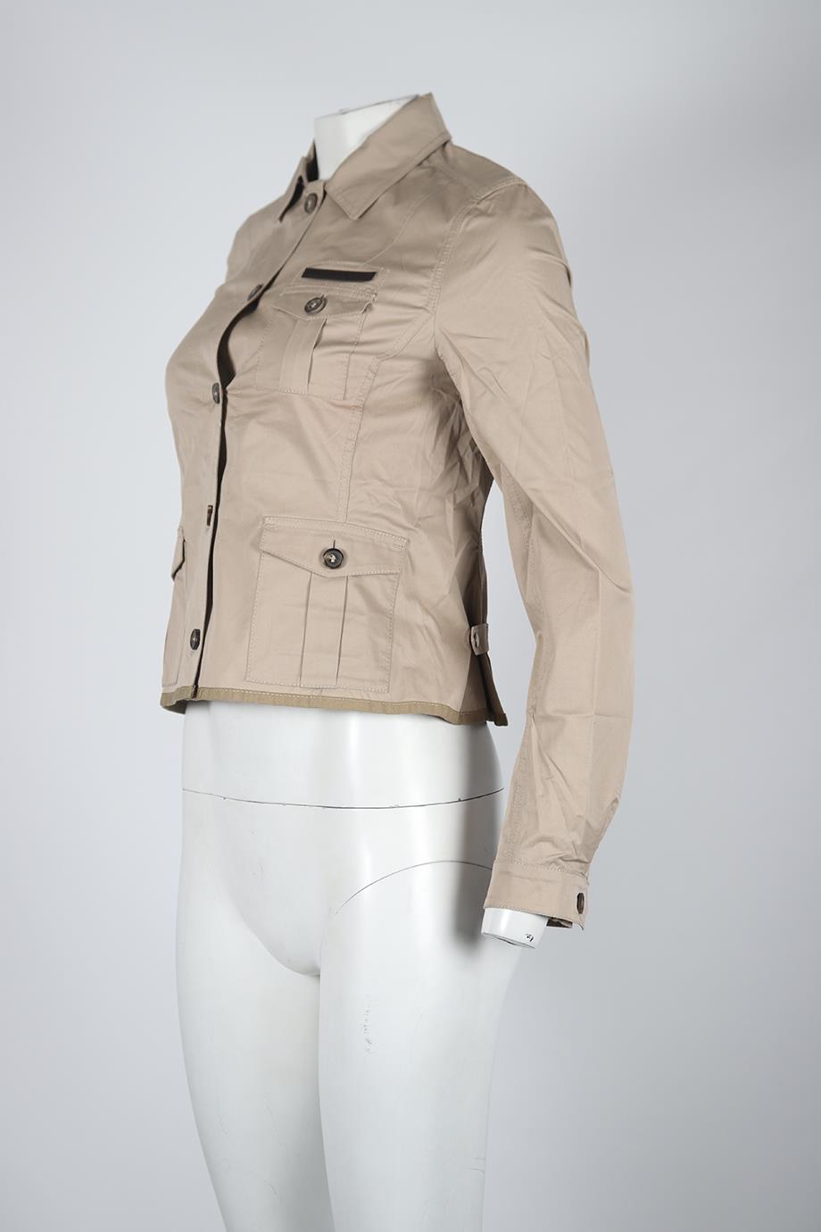 PRADA COTTON BLEND JACKET IT 42 UK 10