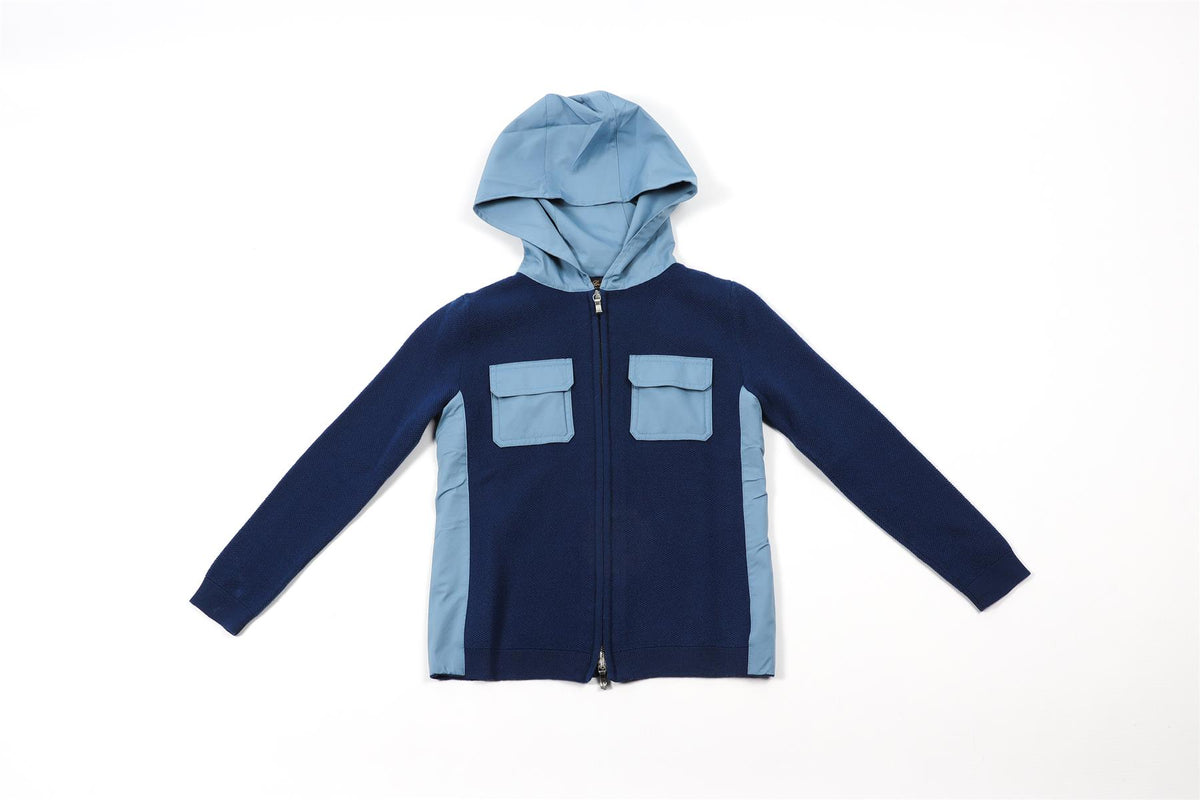 LORO PIANA BLUE KIDS BOYS HOODIE 6 YEARS