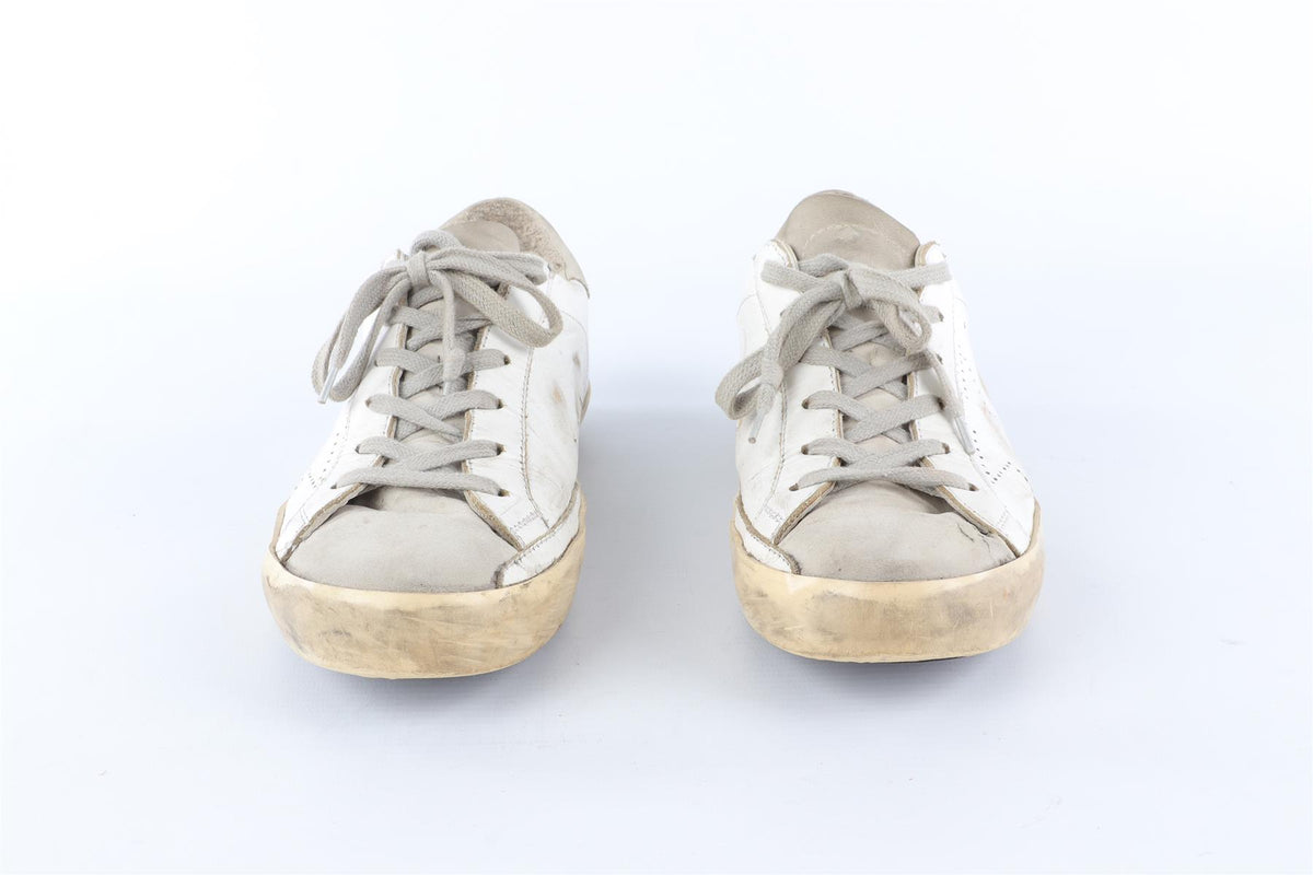 GOLDEN GOOSE DELUXE BRAND WHITE SUPERSTAR LEATHER SNEAKERS EU 39 UK 6 US 9