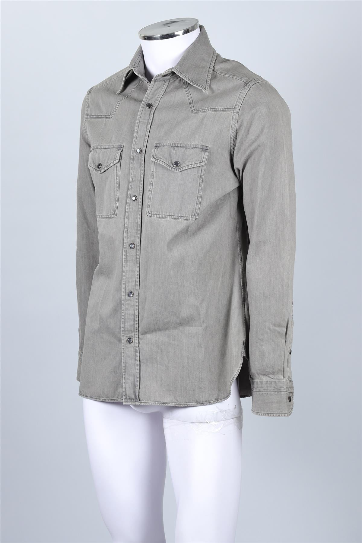 TOM FORD GREY MEN'S DENIM SHIRT UK/US CHEST 40