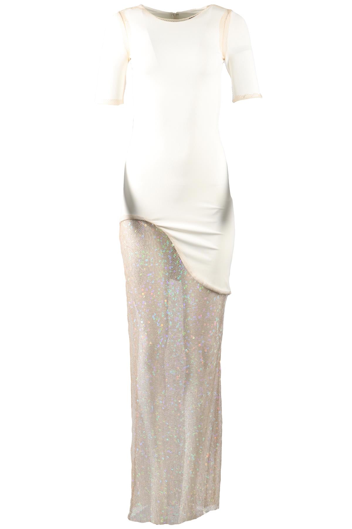 HANEY SEQUIN AND JERSEY MAXI DRESS US 0 UK 4