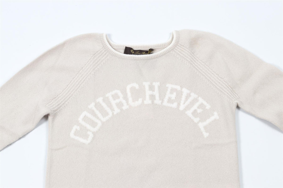 LORO PIANA ECRU KIDS BOYS SWEATER 6 YEARS