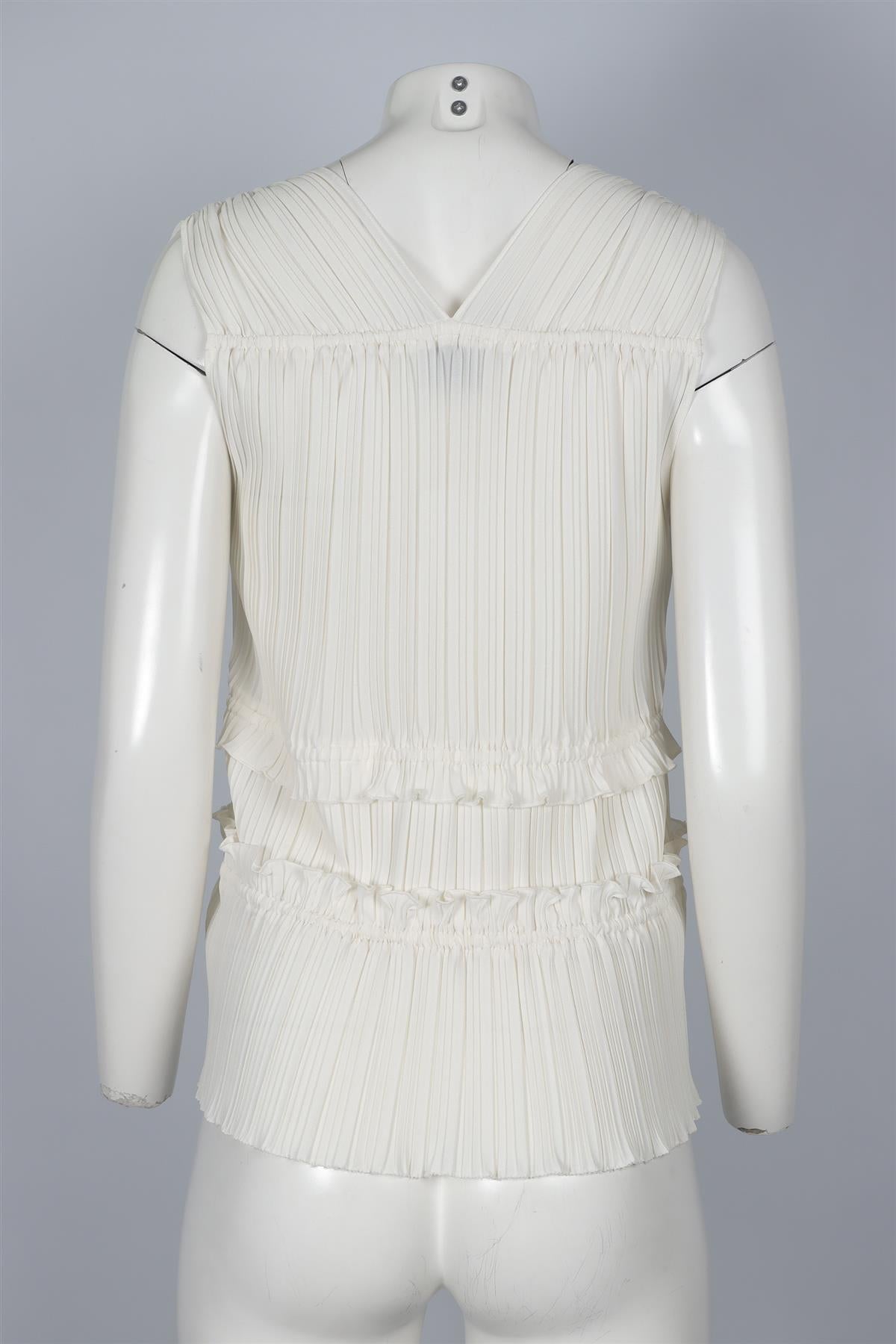 3.1 PHILLIP LIM IVORY CREPE TOP US 2 UK 6