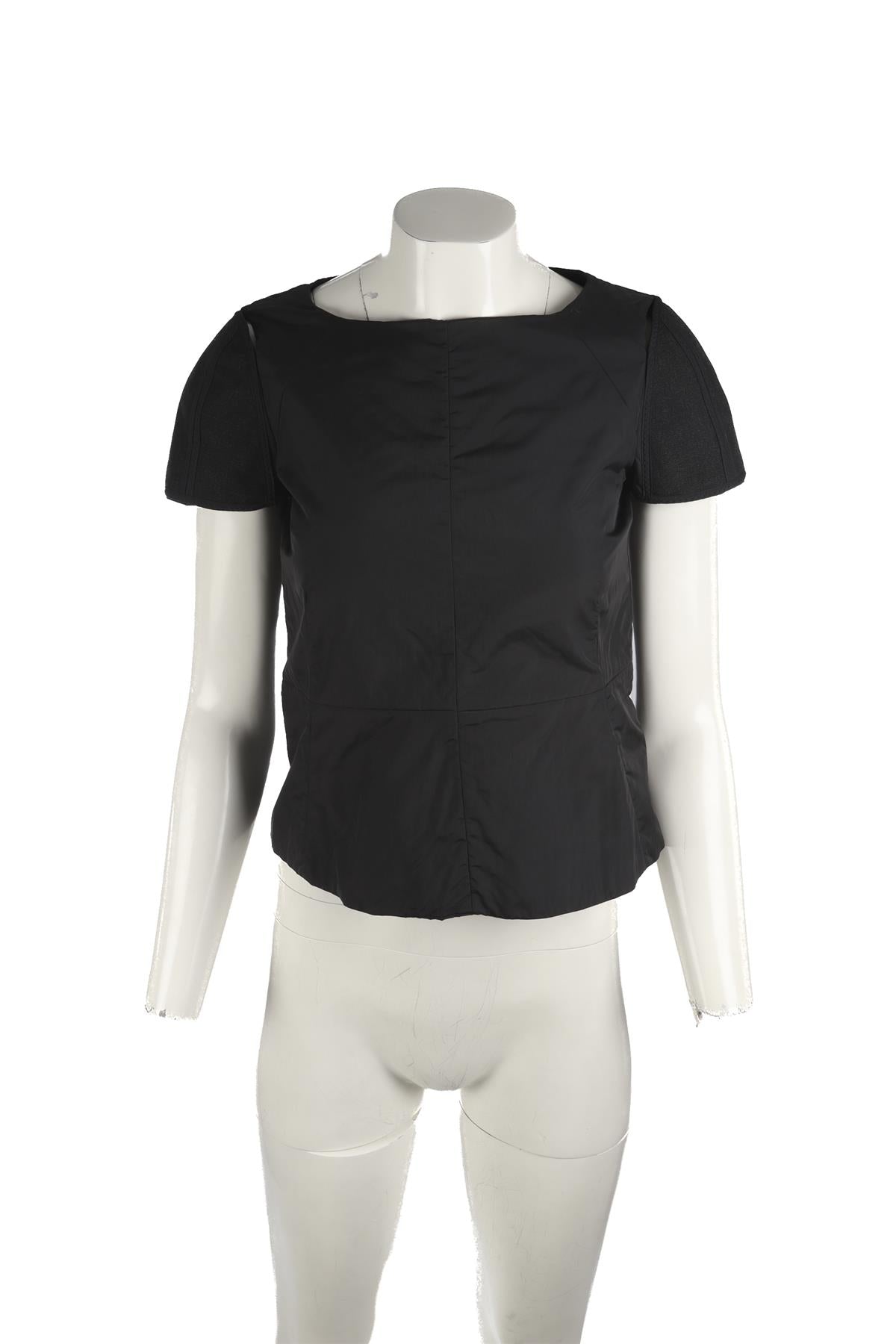 MARNI BLACK NYLON TOP IT 40 UK 8