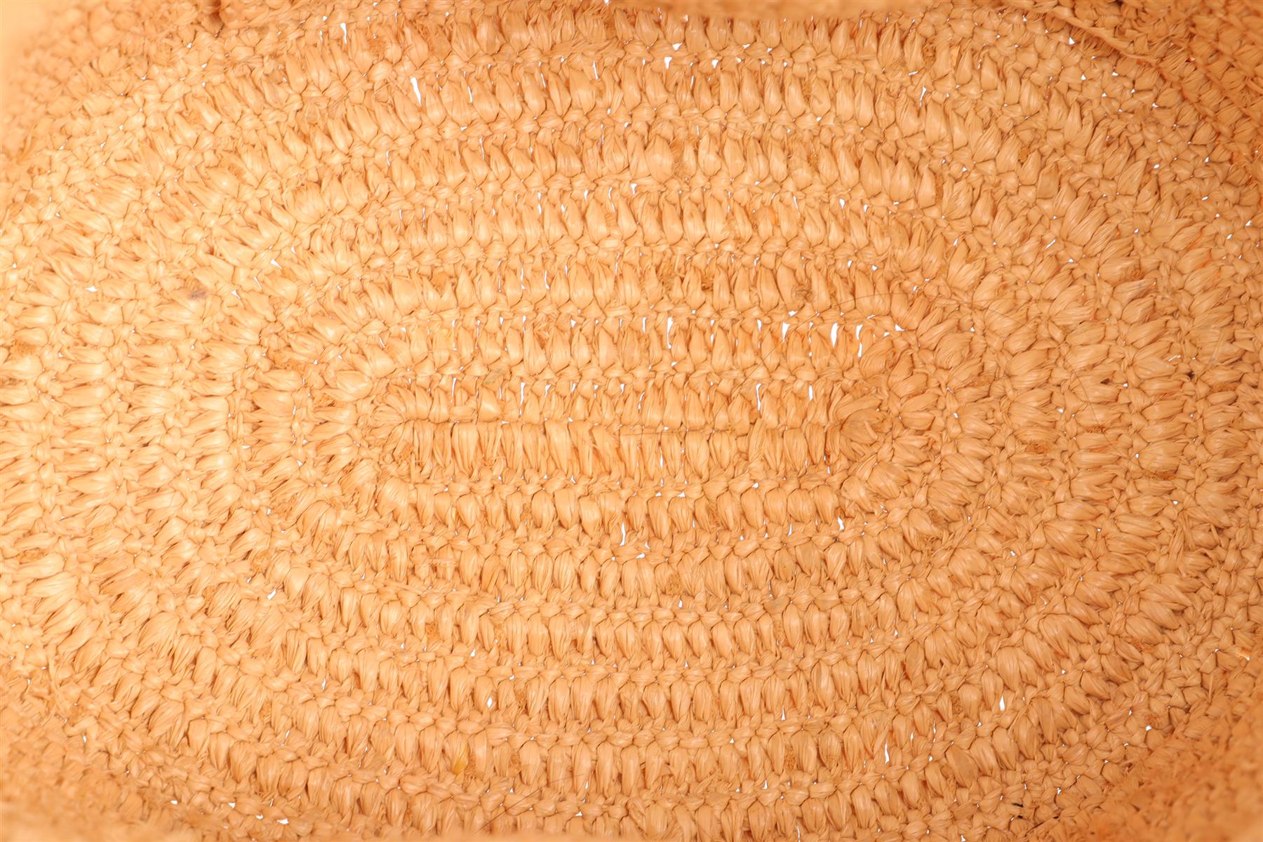 LOEWE X PAULA'S IBIZA BEIGE BALLOON RAFFIA SHOULDER BAG