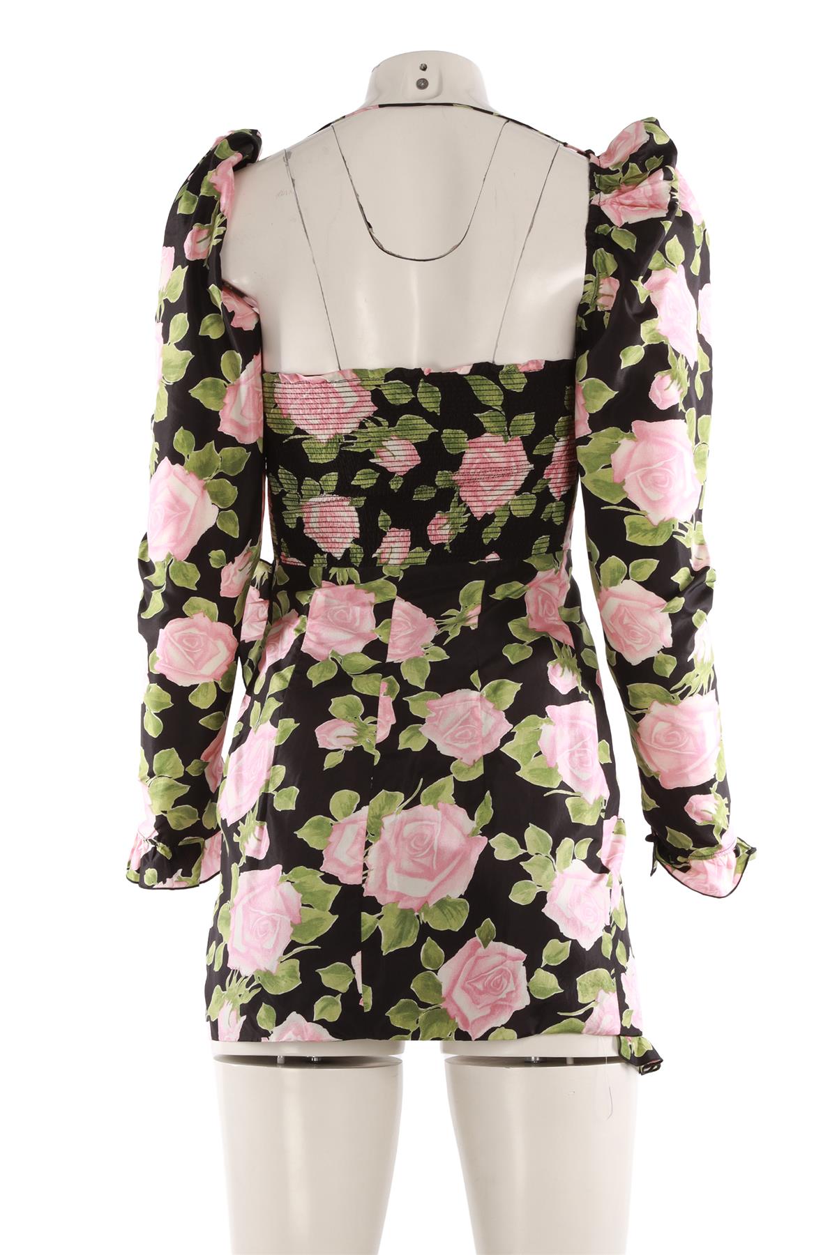 ALESSANDRA RICH MULTI SILK MINI DRESS IT 40 UK 8