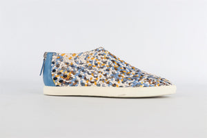 HERMÈS BLUE OXYGENE CLOTH SNEAKERS EU 38 UK 5 US 8