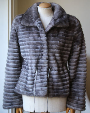 MILADY MINK FUR JACKET IT 40 UK 8