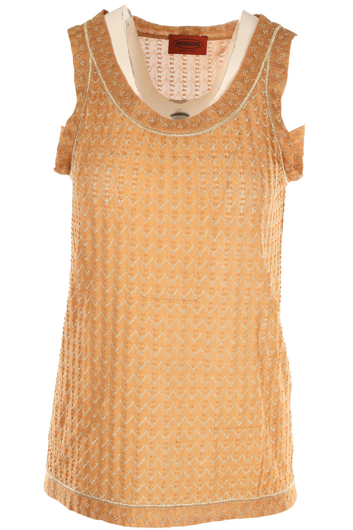MISSONI TAN KNIT VEST IT 44 UK 12