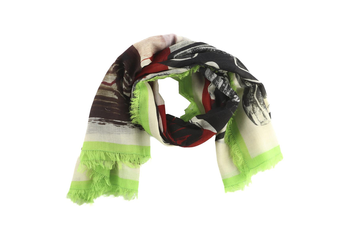 ROKSANDA GREEN SILK SCARF