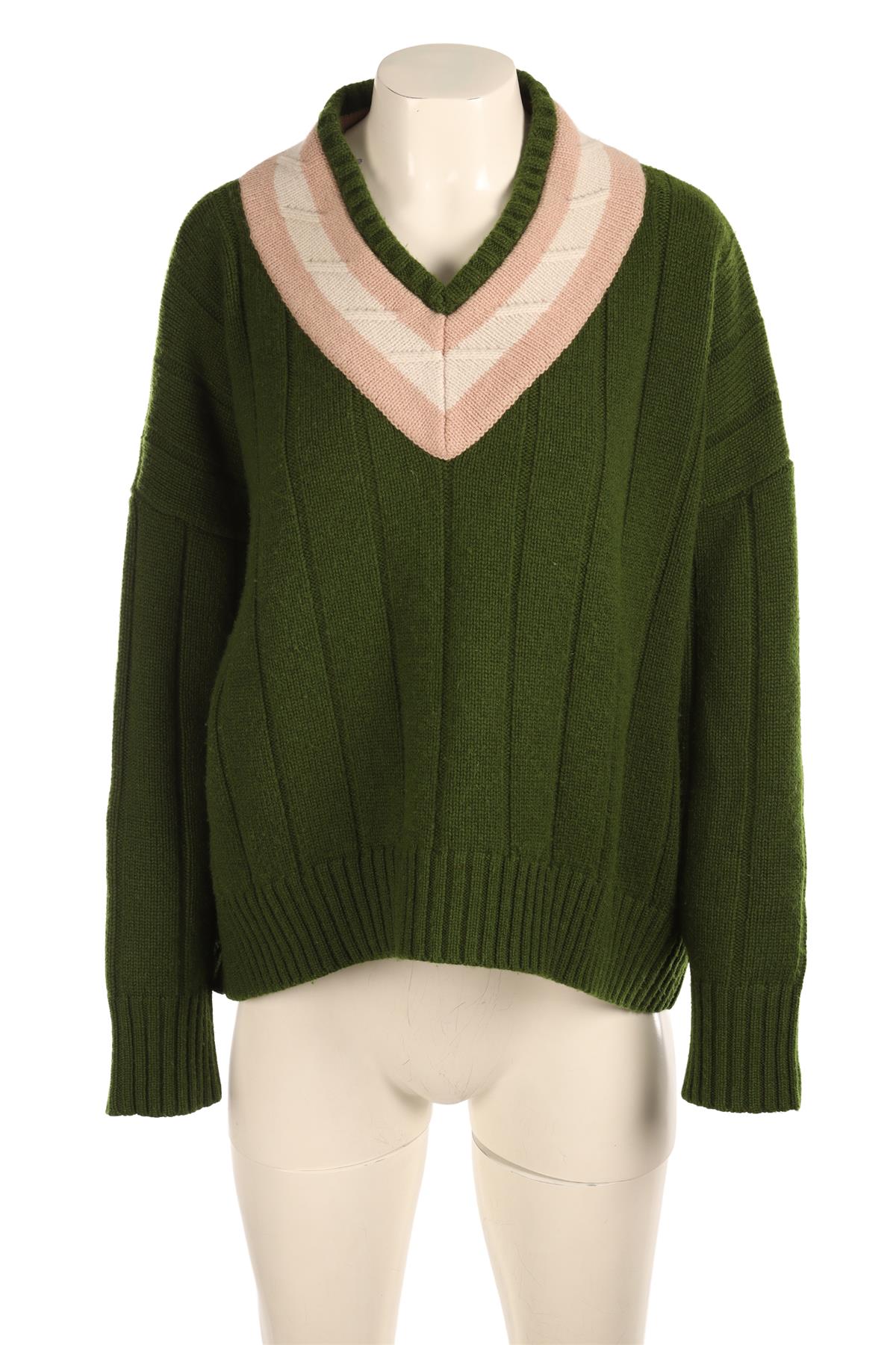 ALEX EAGLE GREEN CASHMERE SWEATER ONE SIZE