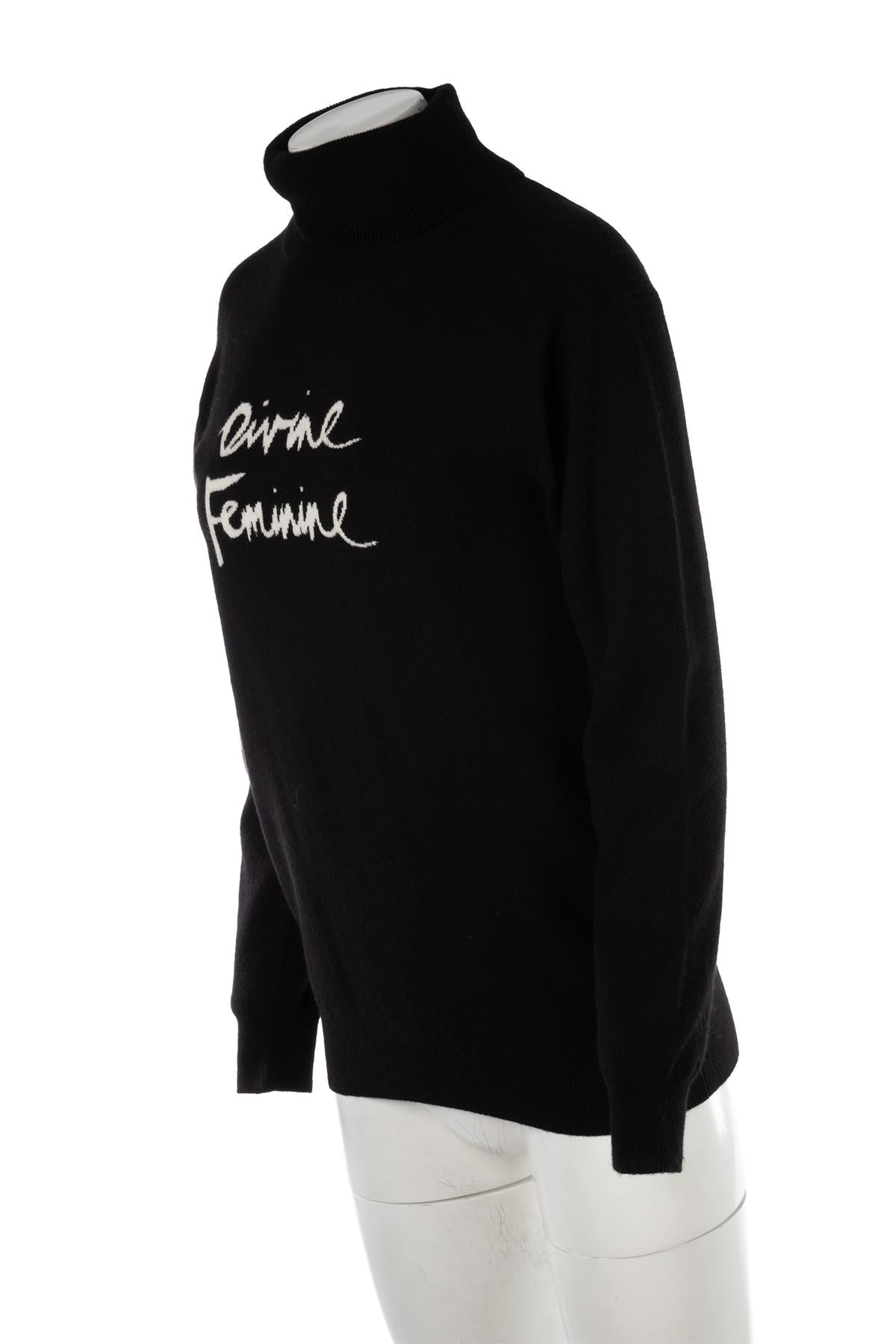 M&S X BELLA FREUD BLACK CASHMERE SWEATER SMALL