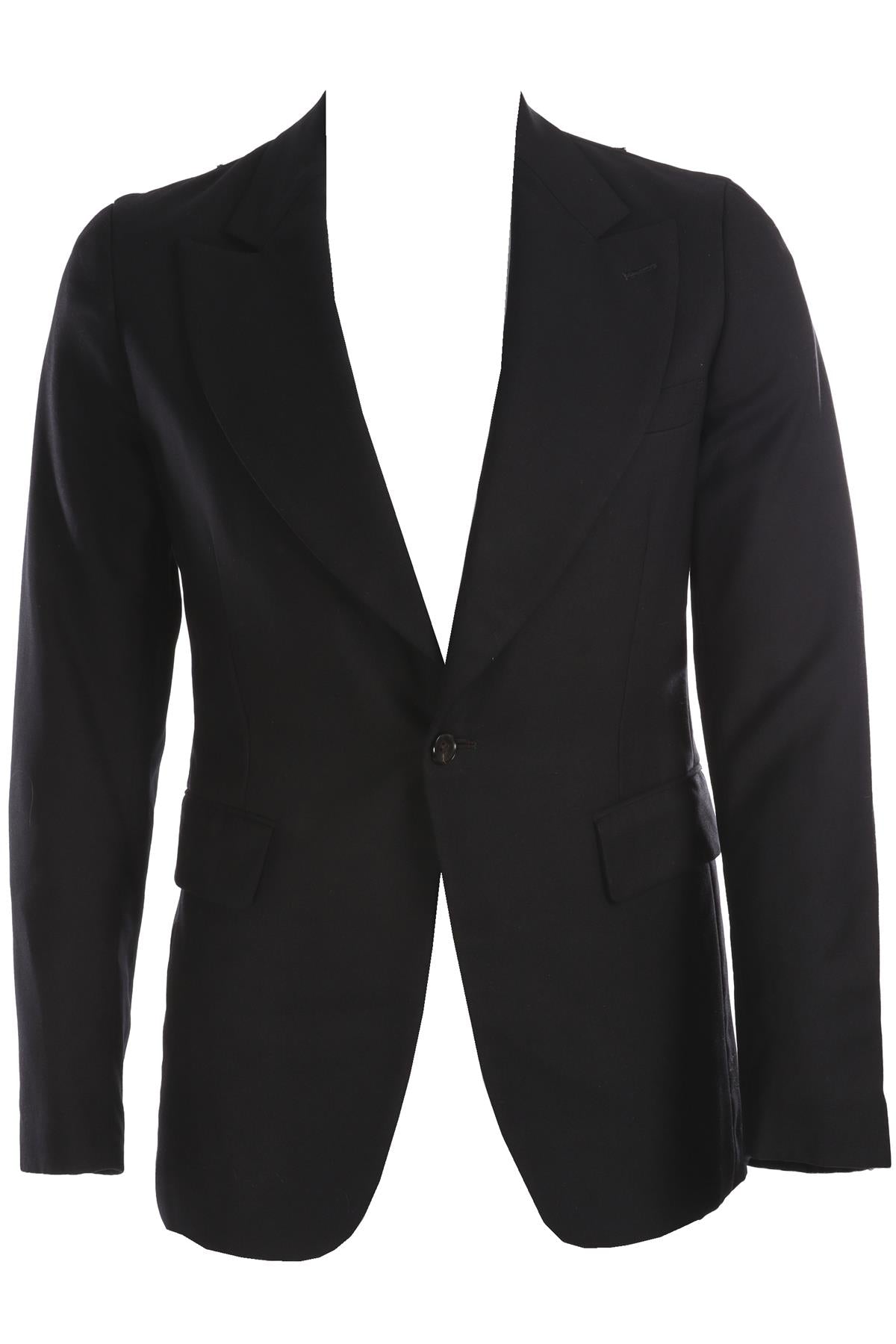 COMME DES GARÇONS HOMME PLUS NAVY MEN'S WOOL BLAZER SMALL