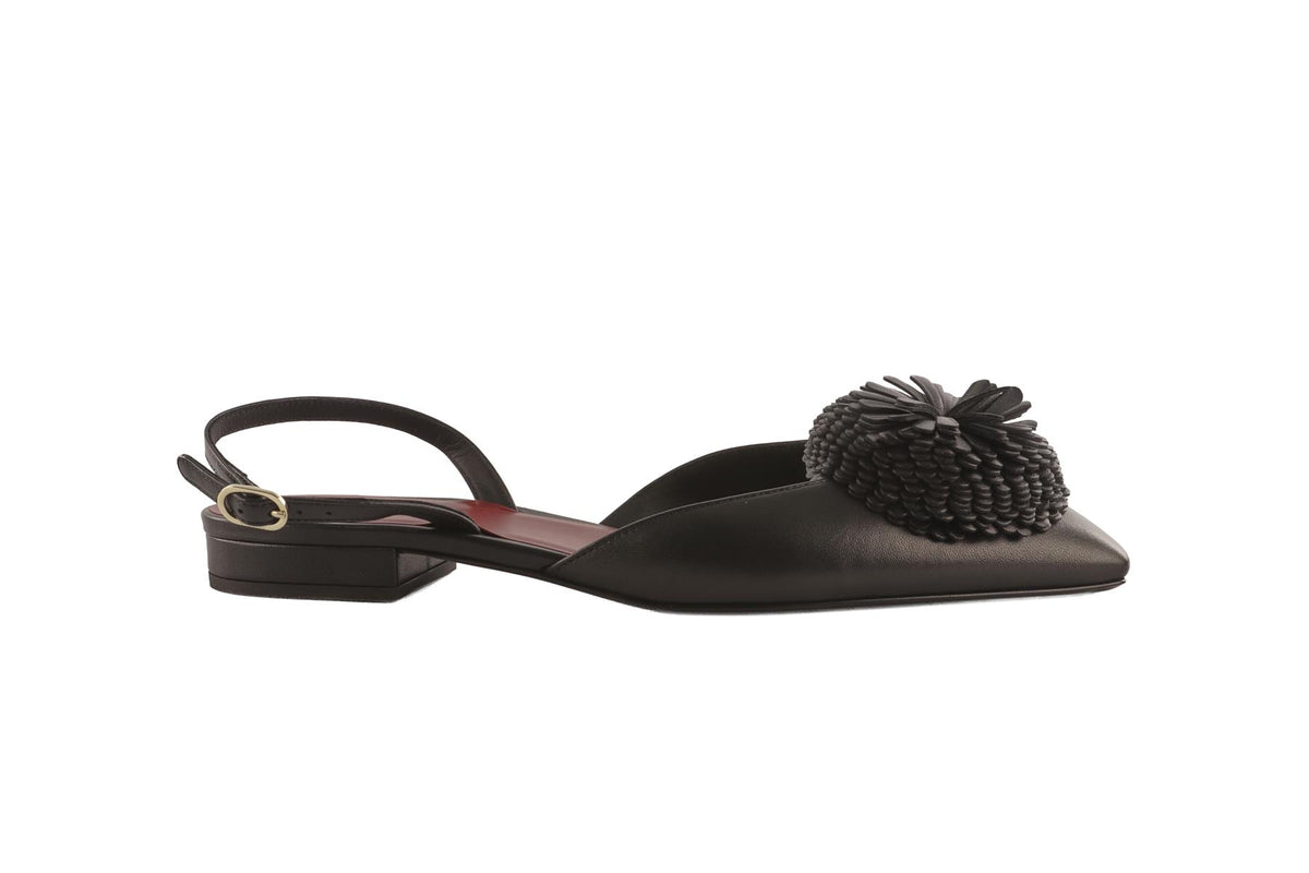 CHANEL BLACK 2026 LEATHER BALLET FLATS EU 40.5 UK 7.5 US 10.5