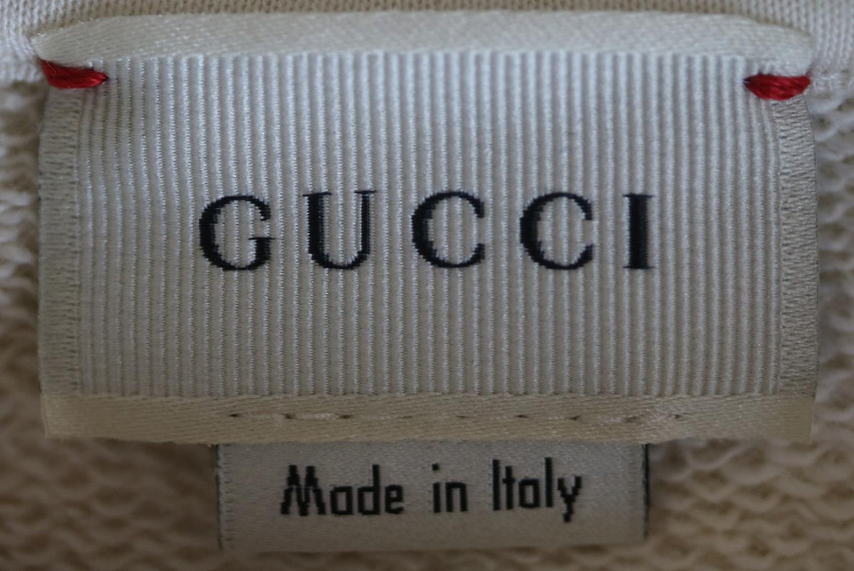 GUCCI KIDS UNISEX LOGO CRYSTAL EMBELLISHED COTTON SWEATSHIRT 5 YEARS