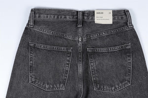 AGOLDE BLACK HIGH RISE STRAIGHT LEG JEANS W24 UK 6