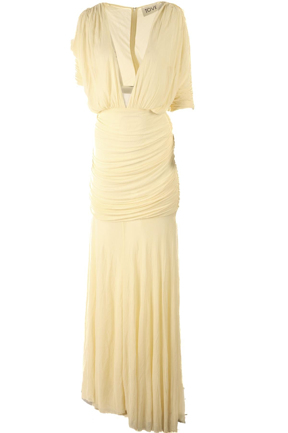 TOVE YELLOW JERSEY MAXI DRESS FR 36 UK 8