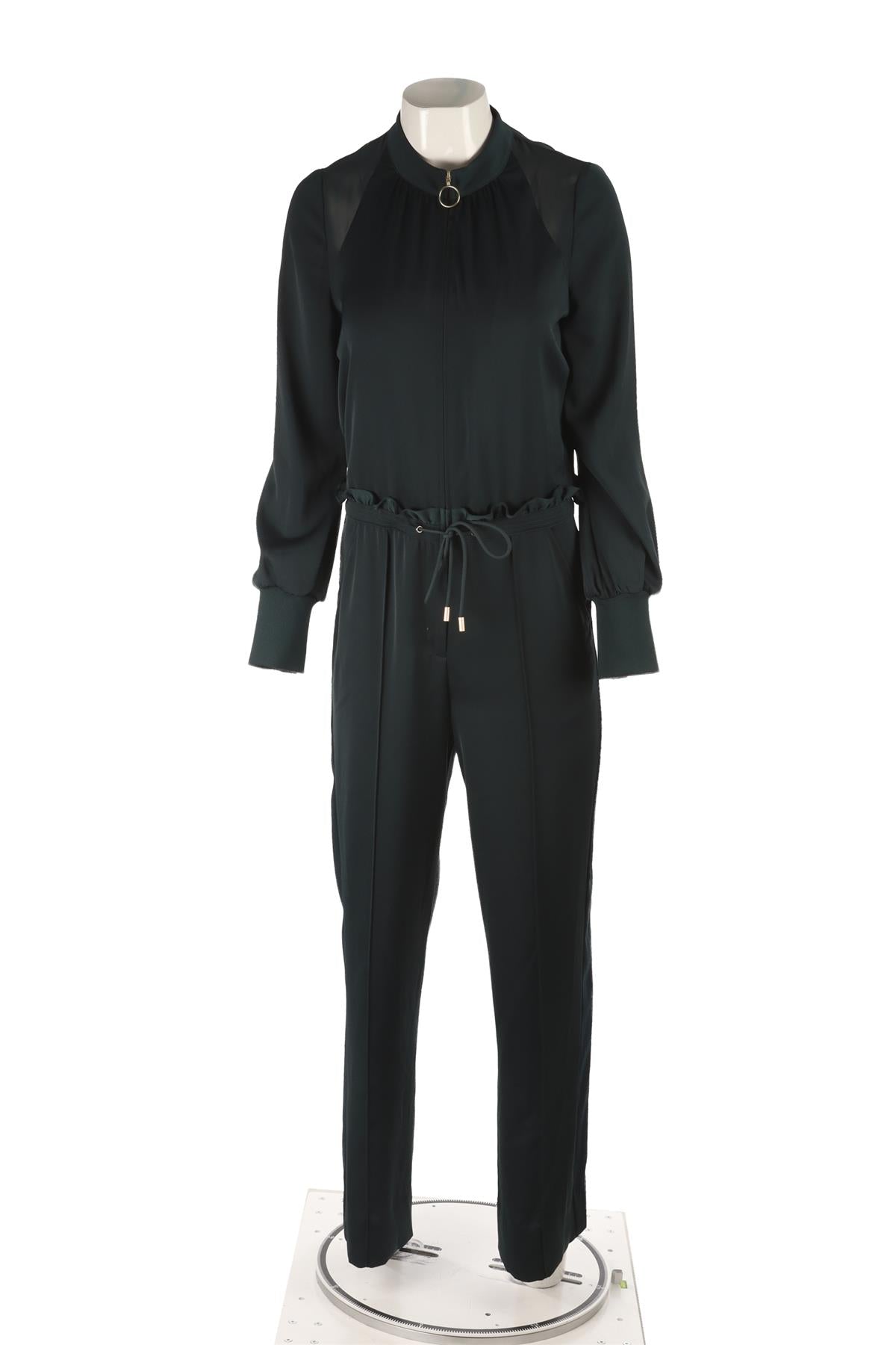 GREEN CREPE JUMPSUIT