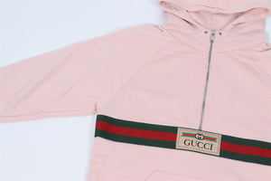 GUCCI PINK KIDS GIRLS COTTON HOODIE 8 YEARS