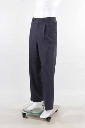 BRONI SUPER150S NAVY BLUE MEN'S WOOL TWO PIECE SUIT IT 52 UK/US 42