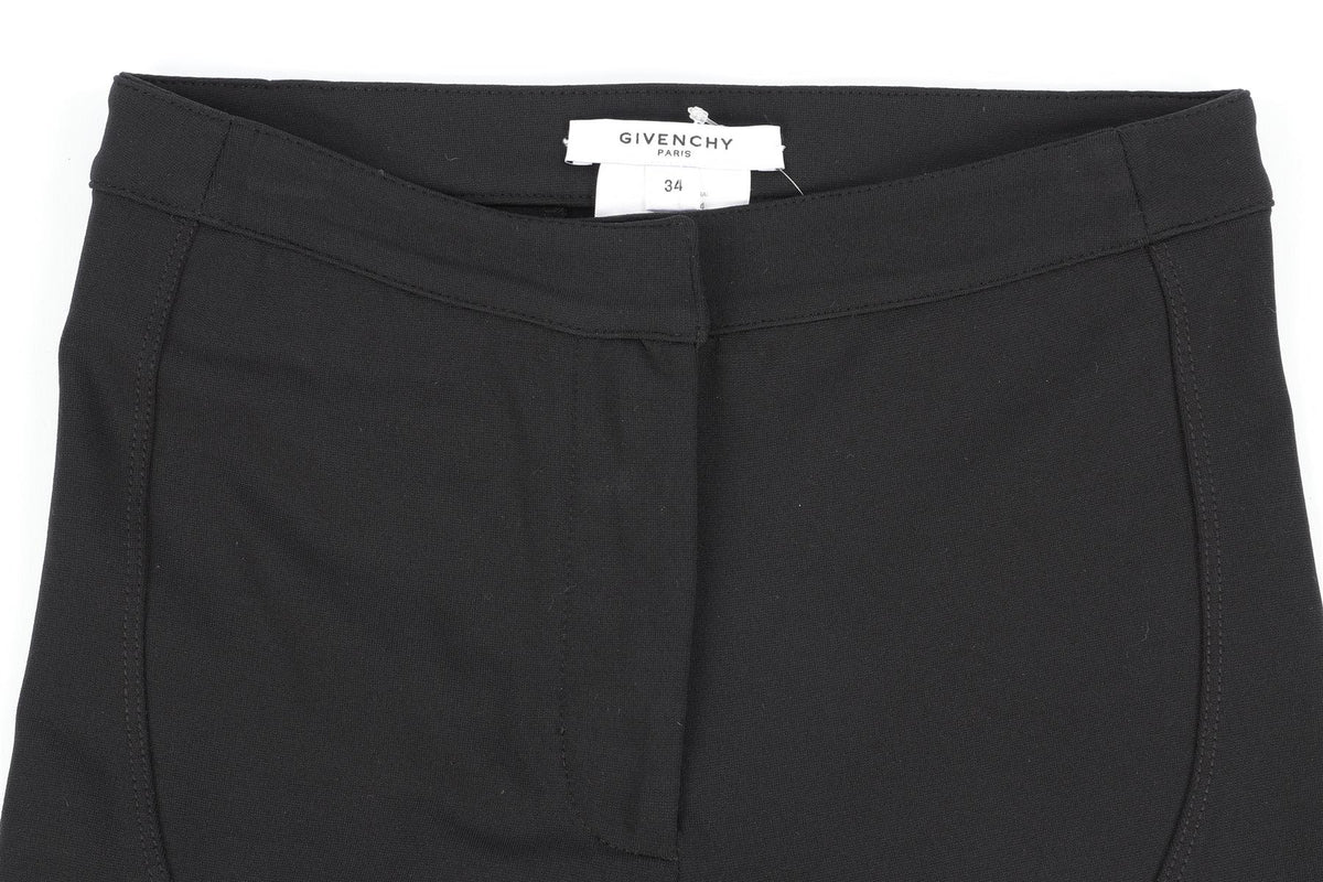 GIVENCHY BLACK CREPE SKINNY PANTS FR 34 UK 6