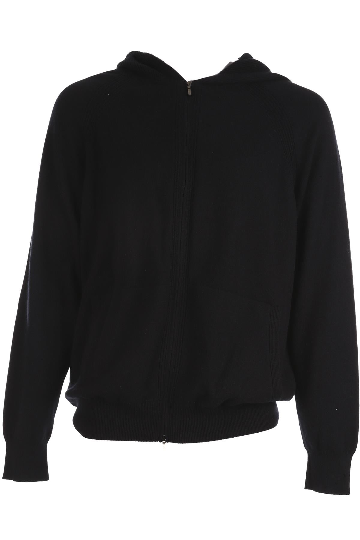 LORO PIANA NAVY MEN'S CASHMERE HOODIE XLARGE