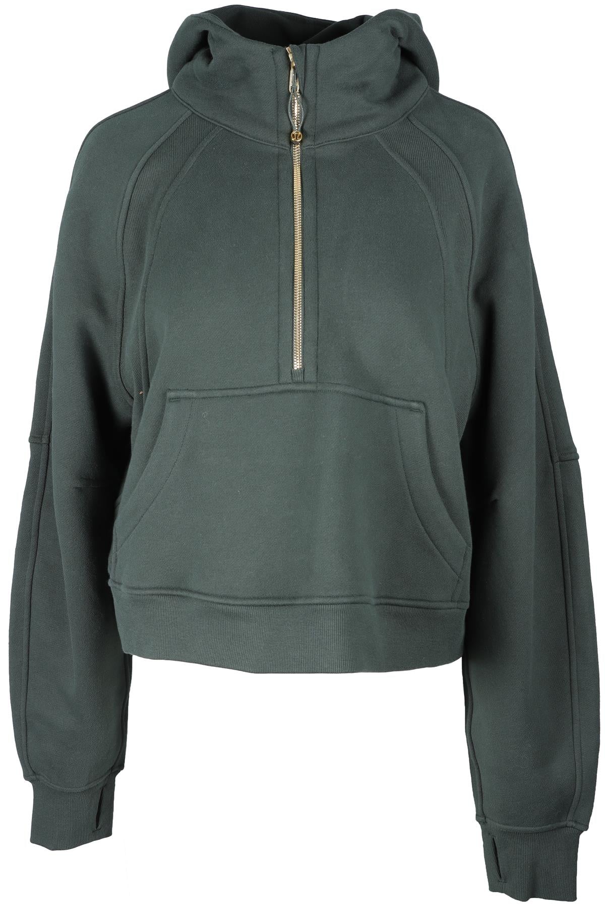 LULULEMON GREEN COTTON HOODIE MEDIUM/LARGE