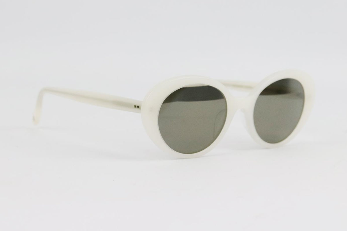 THE ROW + OLIVER PEOPLES ROUND FRAME ACETATE SUNGLASSES