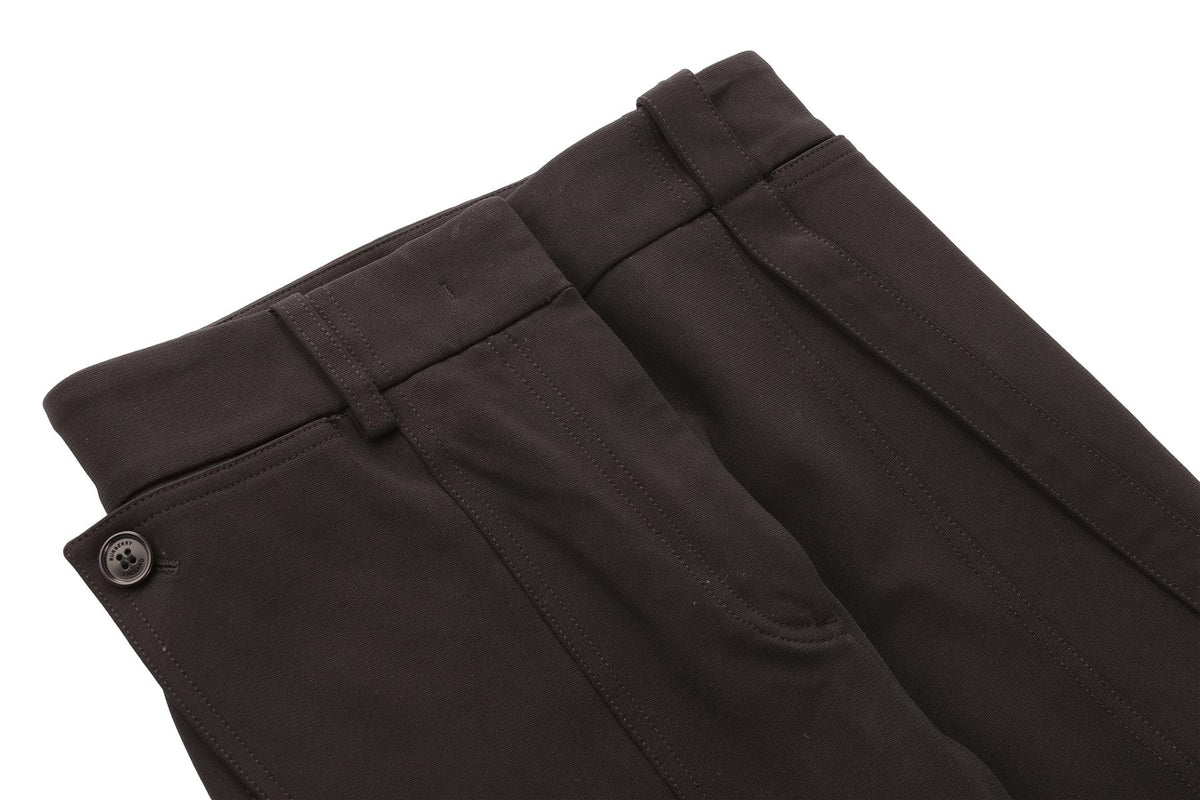 BURBERRY BLACK WOVEN SKINNY PANTS UK 2