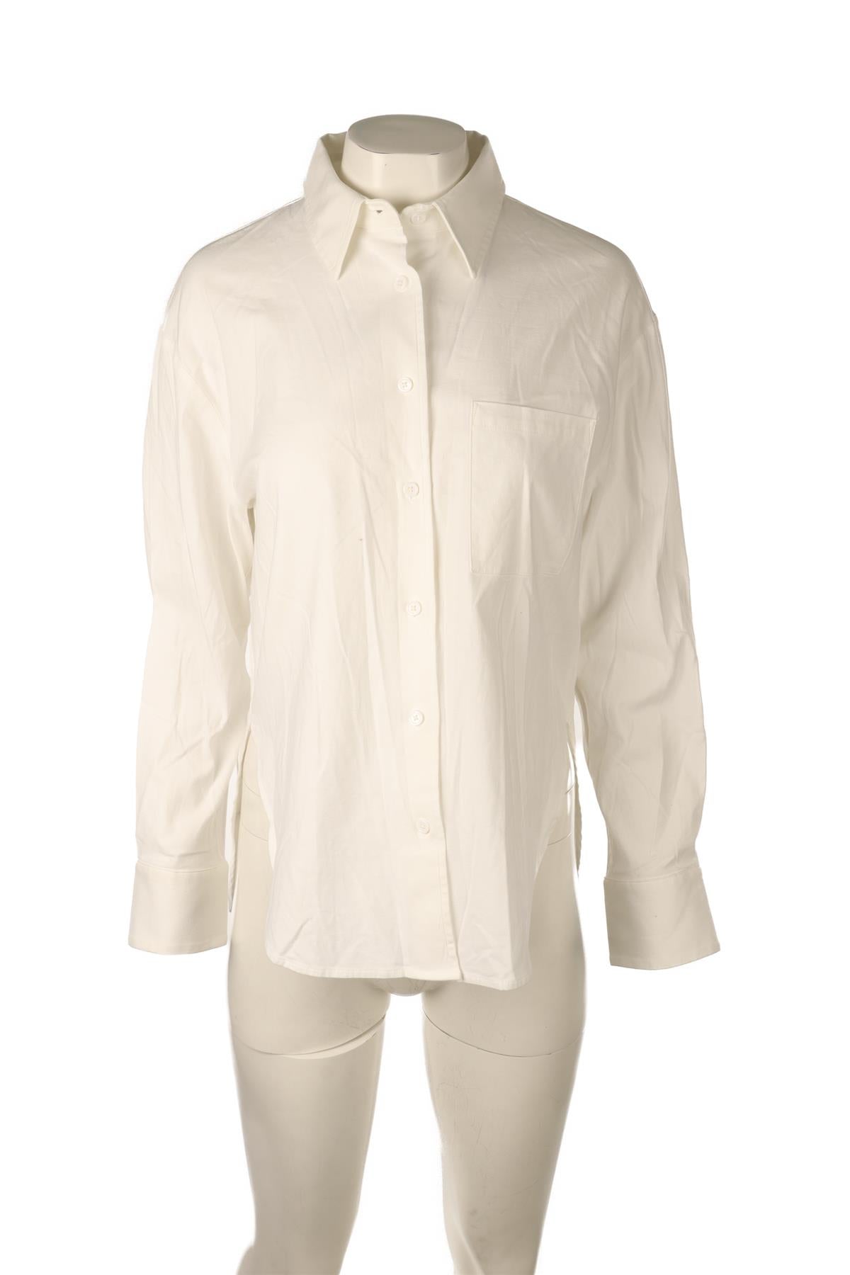 REFORMATION WHITE COTTON SHIRT XSMALL