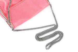 STELLA MCCARTNEY PINK FALABELLA MINI FAUX LEATHER SHOULDER BAG