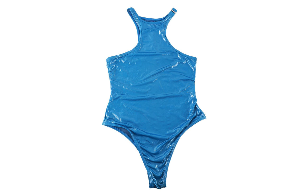 THE ATTICO BLUE SWIMSUIT MEDIUM