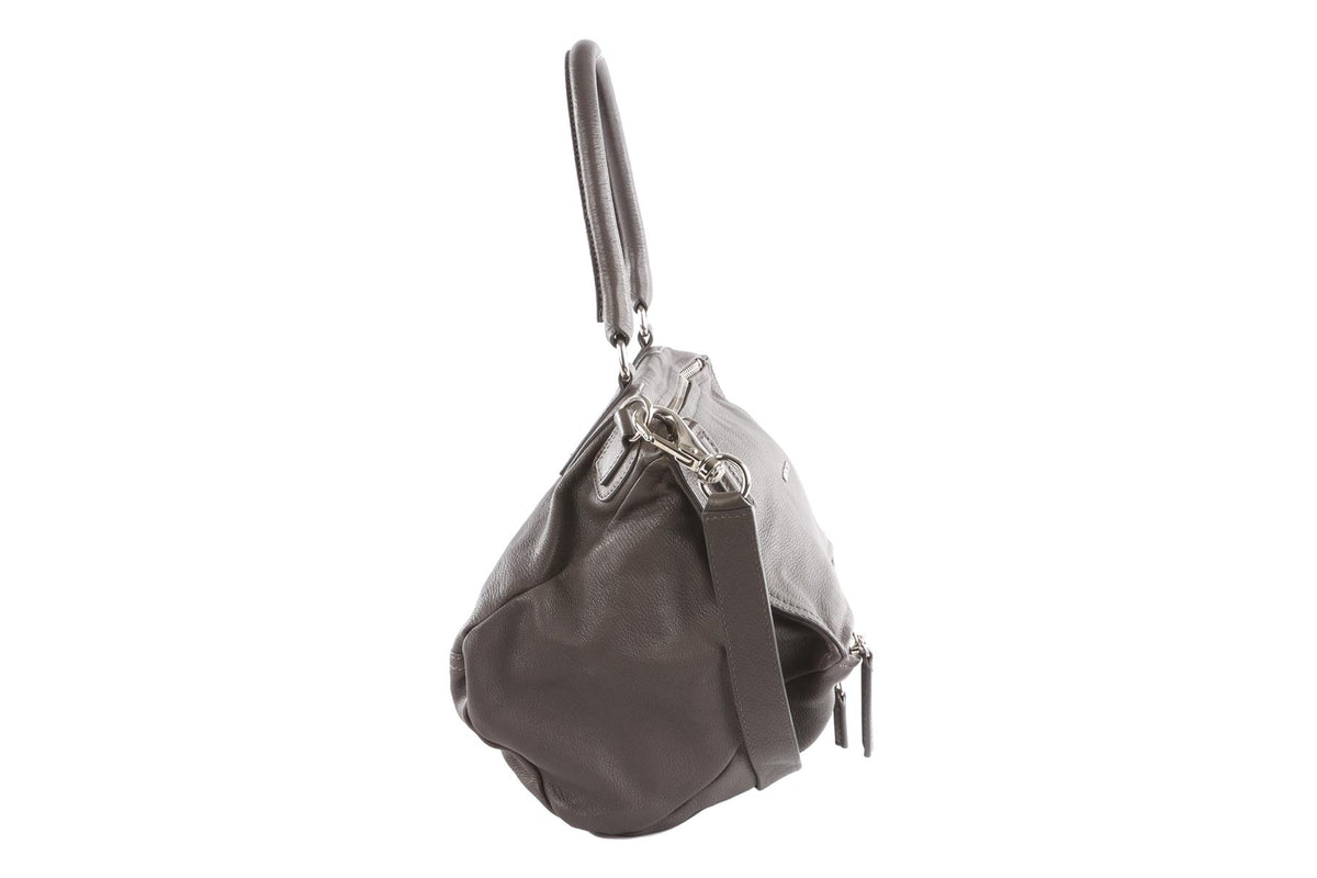 GIVENCHY GREY PANDORA MEDIUM LEATHER SHOULDER BAG
