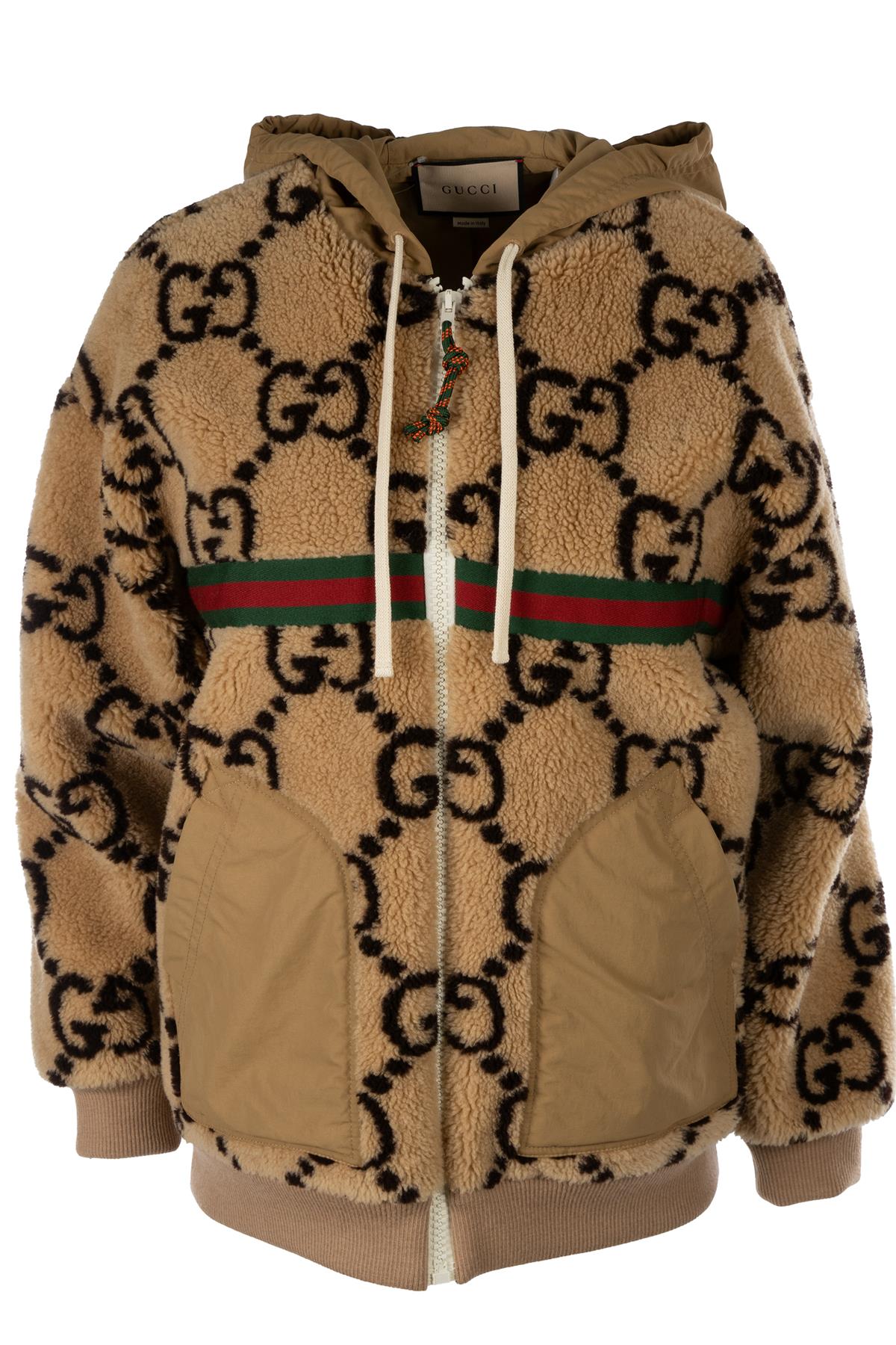 GUCCI BROWN GG WOOL JACKET SMALL