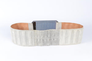 FENDI GREY SUEDE WAIST BELT