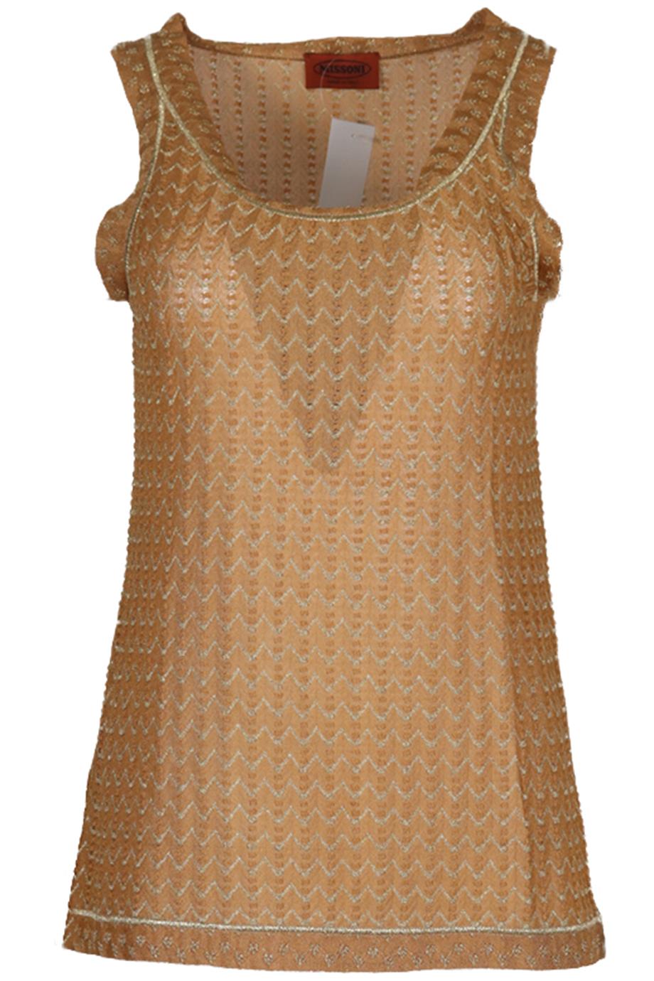 MISSONI CROCHET KNIT TOP IT 44 UK 12