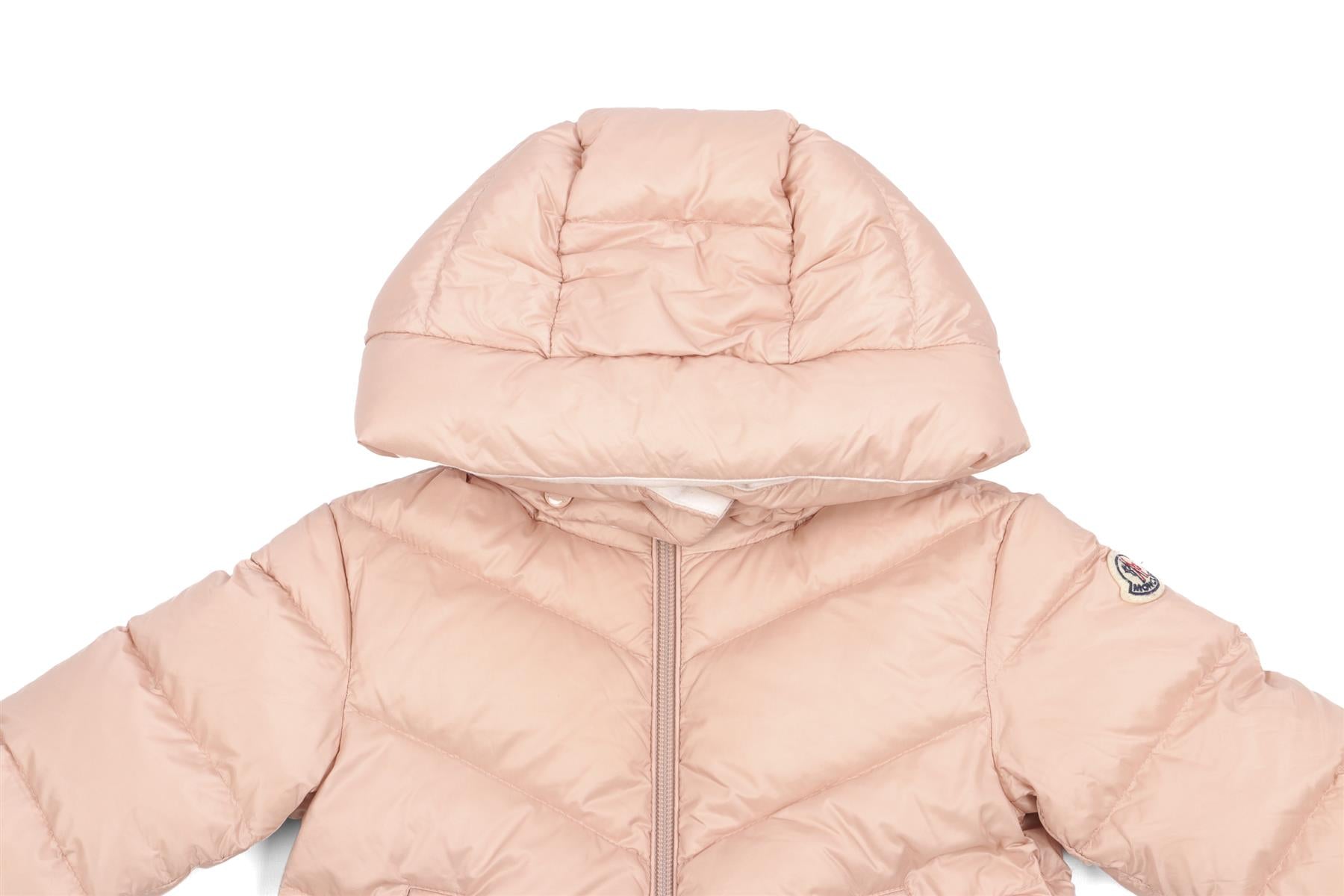 MONCLER PINK BABY GIRLS JACKET 12-18 MONTHS