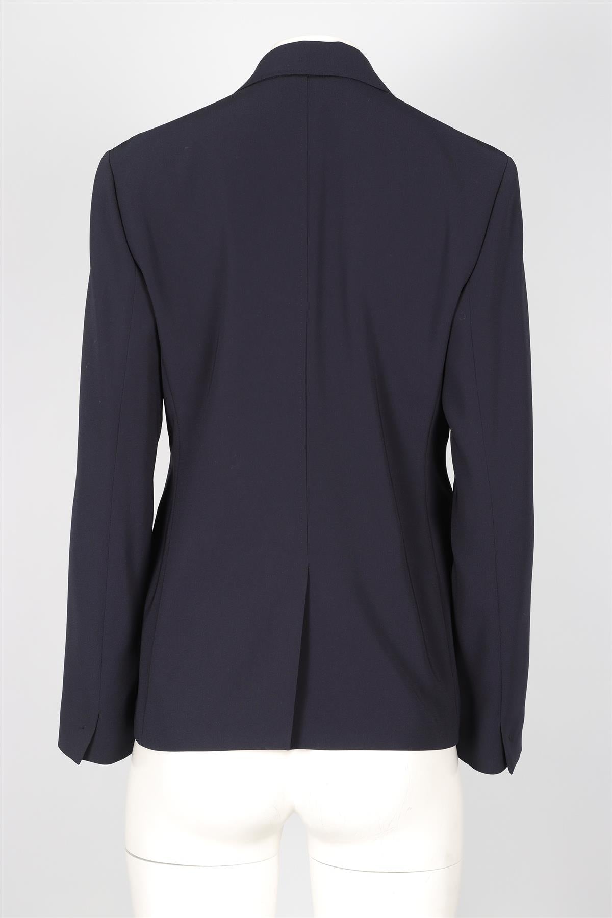 MAX MARA STUDIO NAVY CREPE BLAZER UK 12