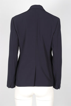 MAX MARA STUDIO NAVY CREPE BLAZER UK 12