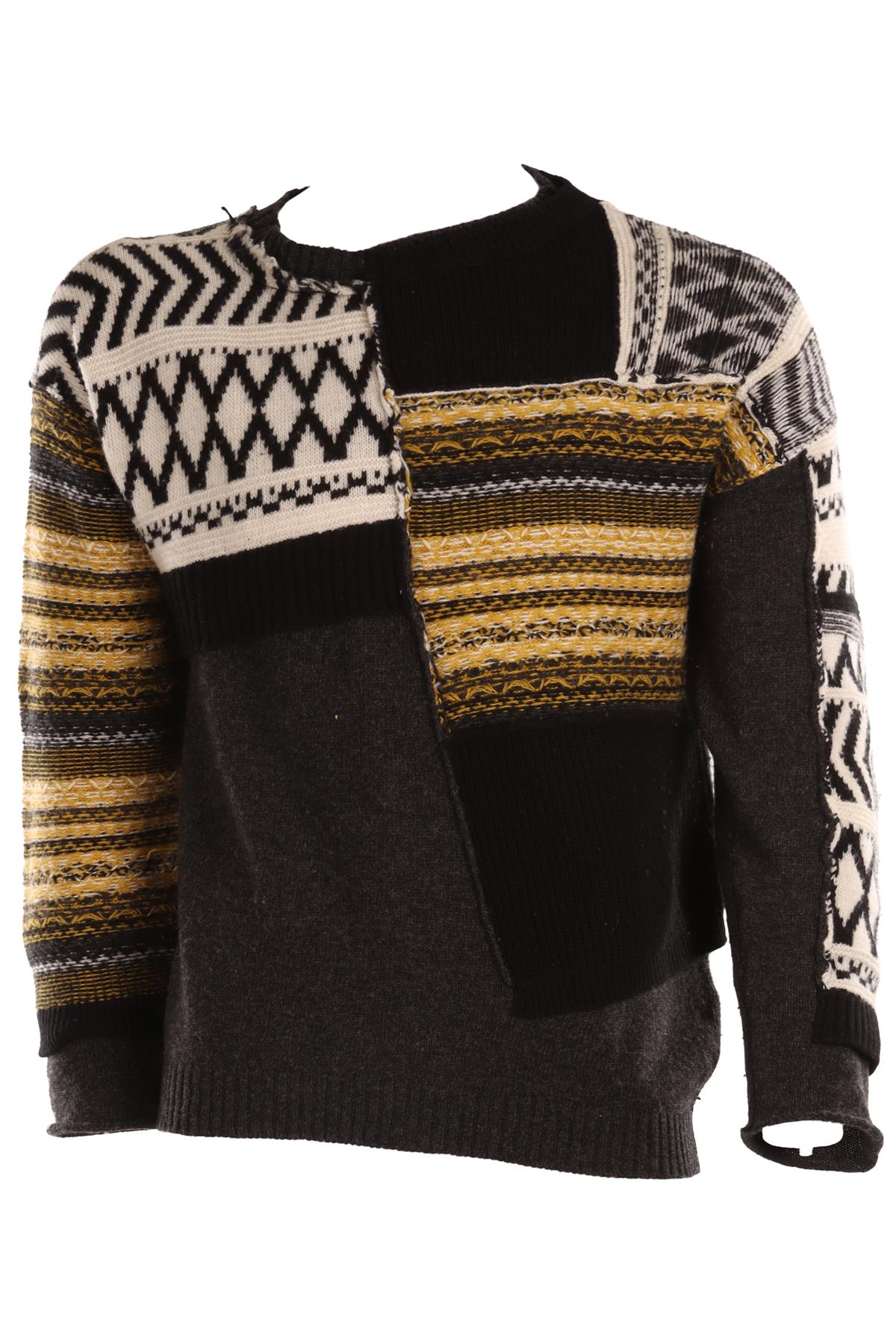 ISABEL BENENATO MULTI MEN'S WOOL SWEATER SMALL