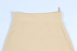 MIU MIU YELLOW CREPE MINI SKIRT IT 38 UK 6