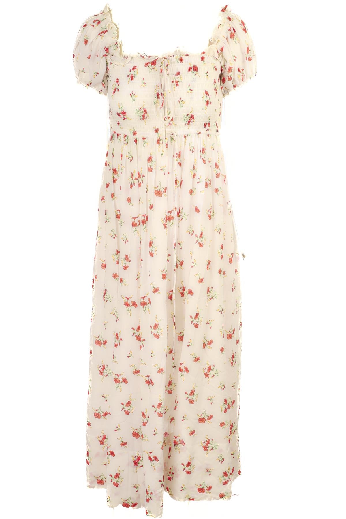 DOEN WHITE WOVEN MAXI DRESS XSMALL