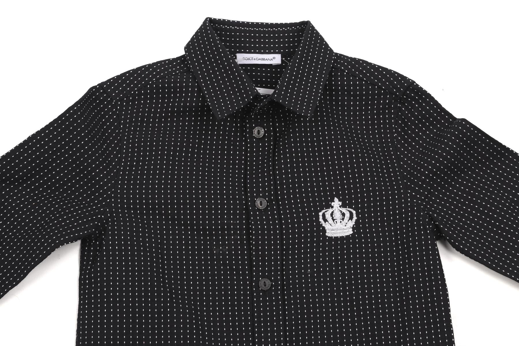 DOLCE & GABBANA BLACK KIDS BOYS SHIRT 3 YEARS