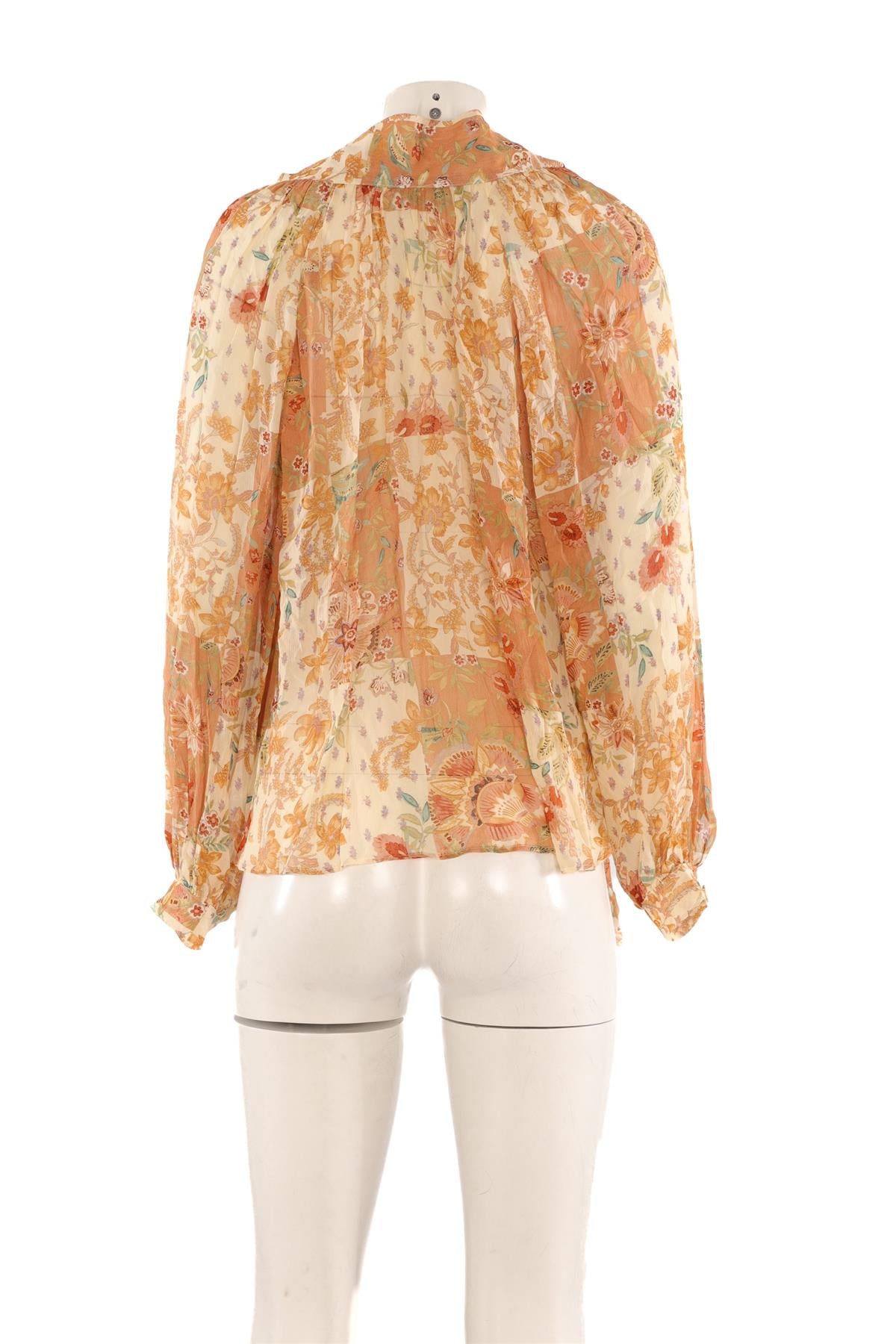 SÉZANE MULTI CHIFFON TOP FR 36 UK 8