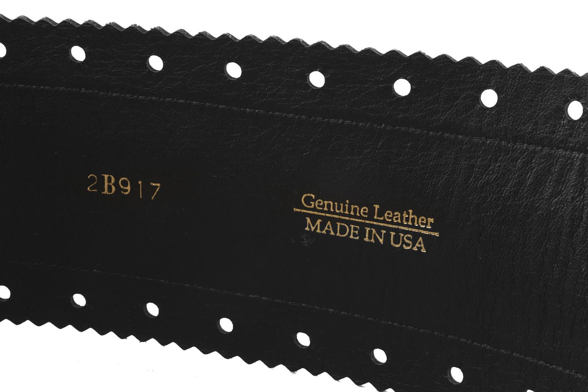 OSCAR DE LA RENTA BLACK LEATHER WAIST BELT SMALL