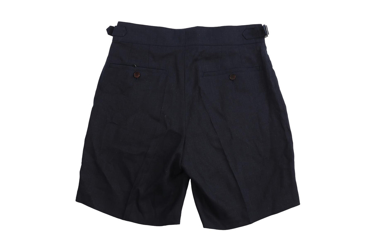 MR P NAVY LINEN SHORTS UK/US W30