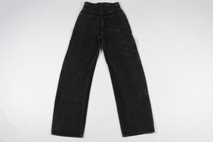 RE/DONE BLACK WIDE LEG JEANS W25